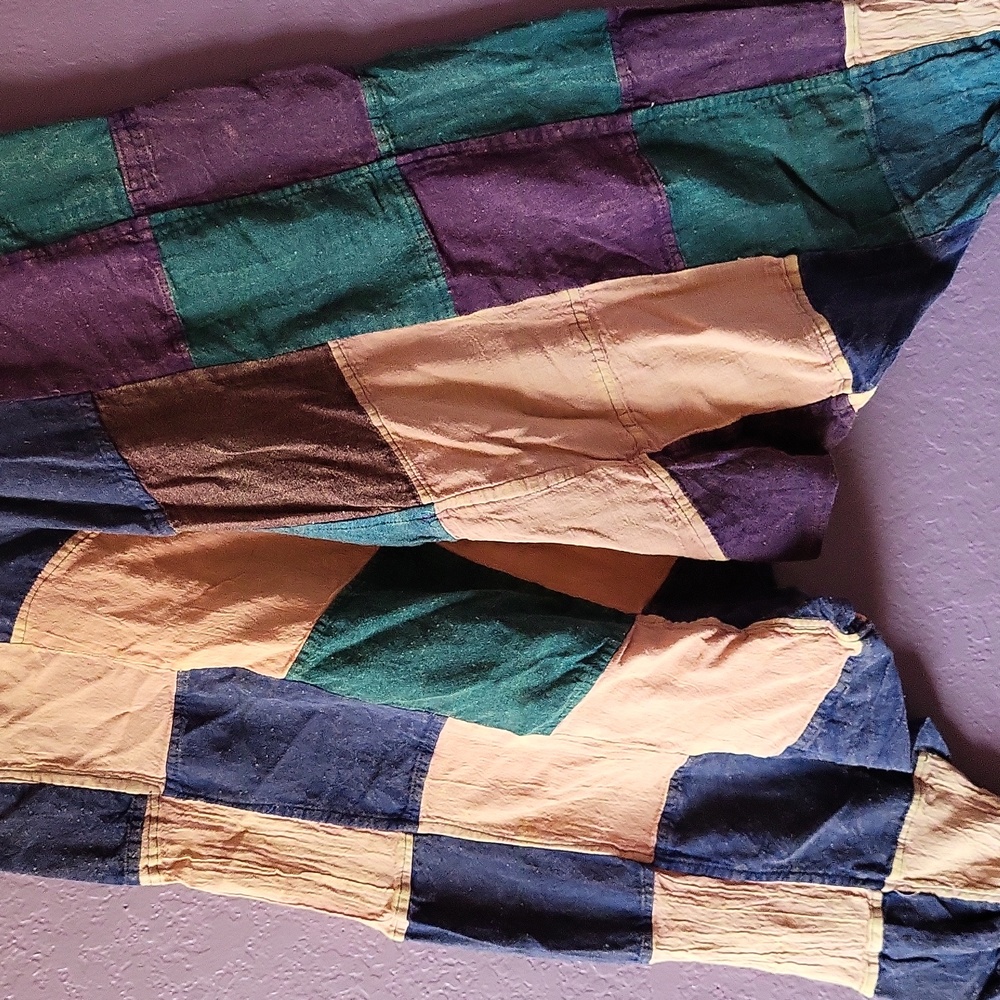 Patchwork Hippie Ankle Pants - image 3